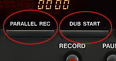 La platine double cassette Tascam 202MKVII permet l’enregistrement en parallèle et la copie (Dubbing).