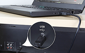 Podwójny magnetofon Tascam 202MKVII posiada port USB do tworzenia cyfrowych kopii na komputerze.