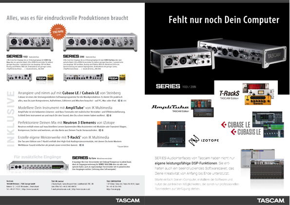 Tascam SERIES-Interfaces