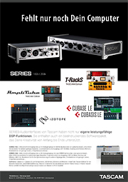 Tascam-Anzeige | Model 16, Model 24 – Mixing Studios für klein und groß