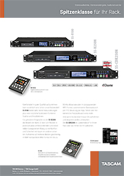 Tascam-Anzeige | Solid-State-Recorder Spitzenklasse