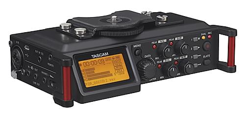 Tascam DR-70D | 4-Spur-Recorder für Tonaufnahmen mit DSLR-Kameras
