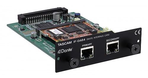 Tascam IF-DA64 | 64-kanalige Dante-/AES67-Interfacekarte