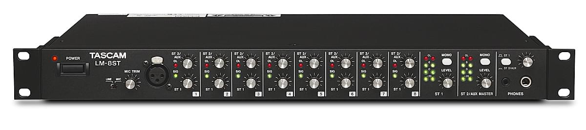 Eight-Channel Stereo Line Mixer | Tascam LM-8ST