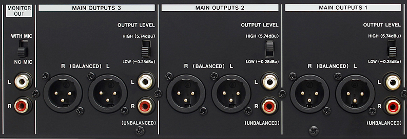 Tascam MZ-223 multiple zone outputs