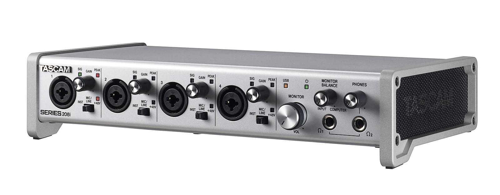 Right angle view | Tascam SERIES 208i