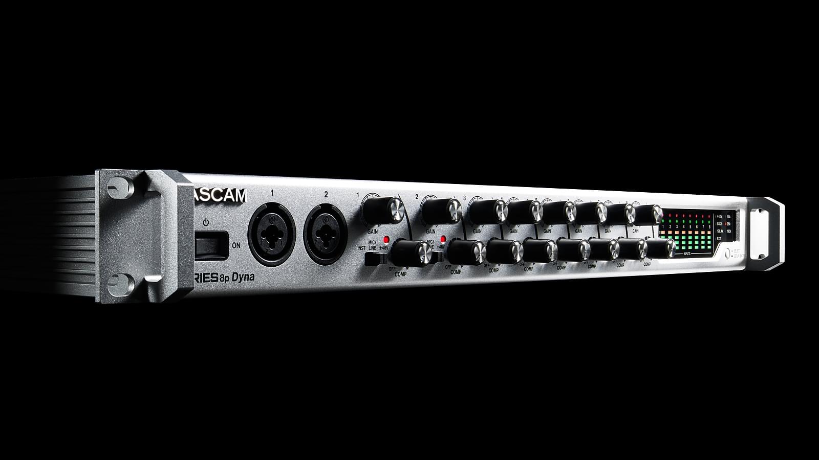 Tascam SERIES 8p Dyna | 8-Channel A/D Converter and Mic Preamp With  Analogue Compressor