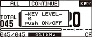Key Control setting | Tascam SS-R100
