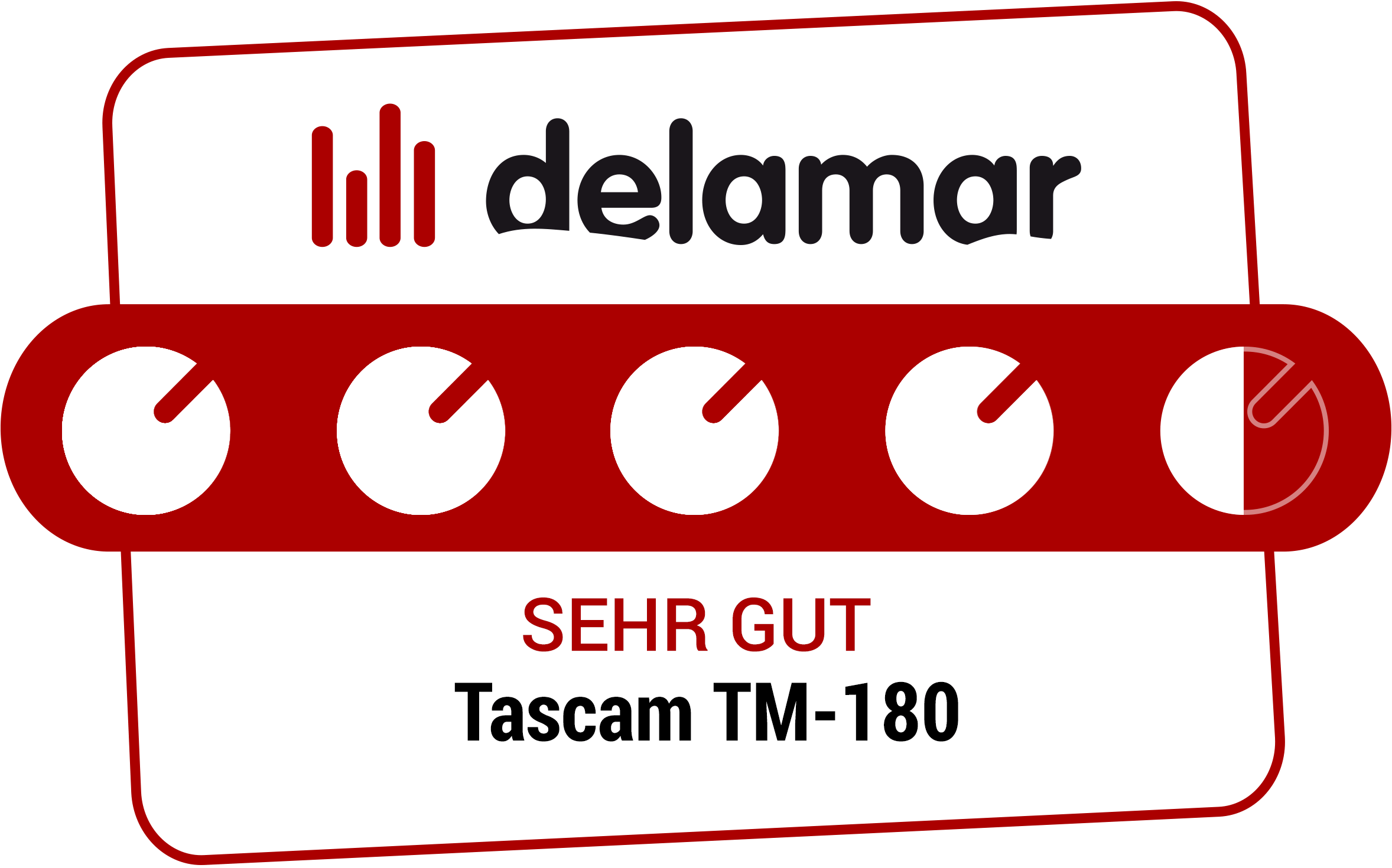 Delamar Testsiegel 'Sehr gut' für Tascam TM-180