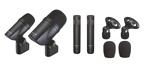 Kit de microphones pour batterie | Tascam TM-DRUMS