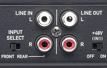 Несимметричный линейный стереовход на задней панели - Tascam US-1x2HR