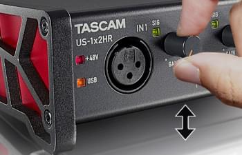 Tascam US-1x2HR | High-Resolution USB Audio Interface (2 in / 1 
