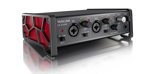 Tascam US-2x2HR | High-Resolution USB Audio/MIDI Interface (2 in, 2 out)