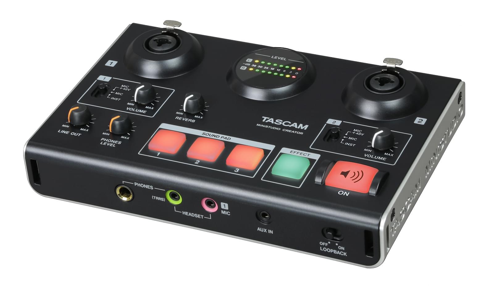 Audio Interface for Personal Broadcasting  | Tascam MiNiSTUDIO Creator US-42B