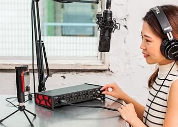 Podcasting avec la Tascam US-4x4HR
