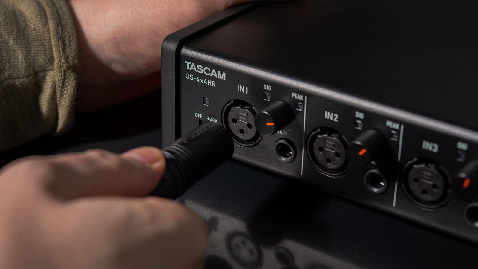 Tascam Us 4x4hr High Resolution Usb Audio Midi Interface 4 In 4 Out