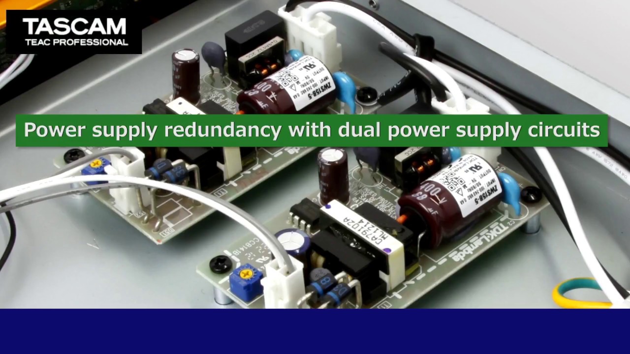 Power supply redundancy – Tascam CG series