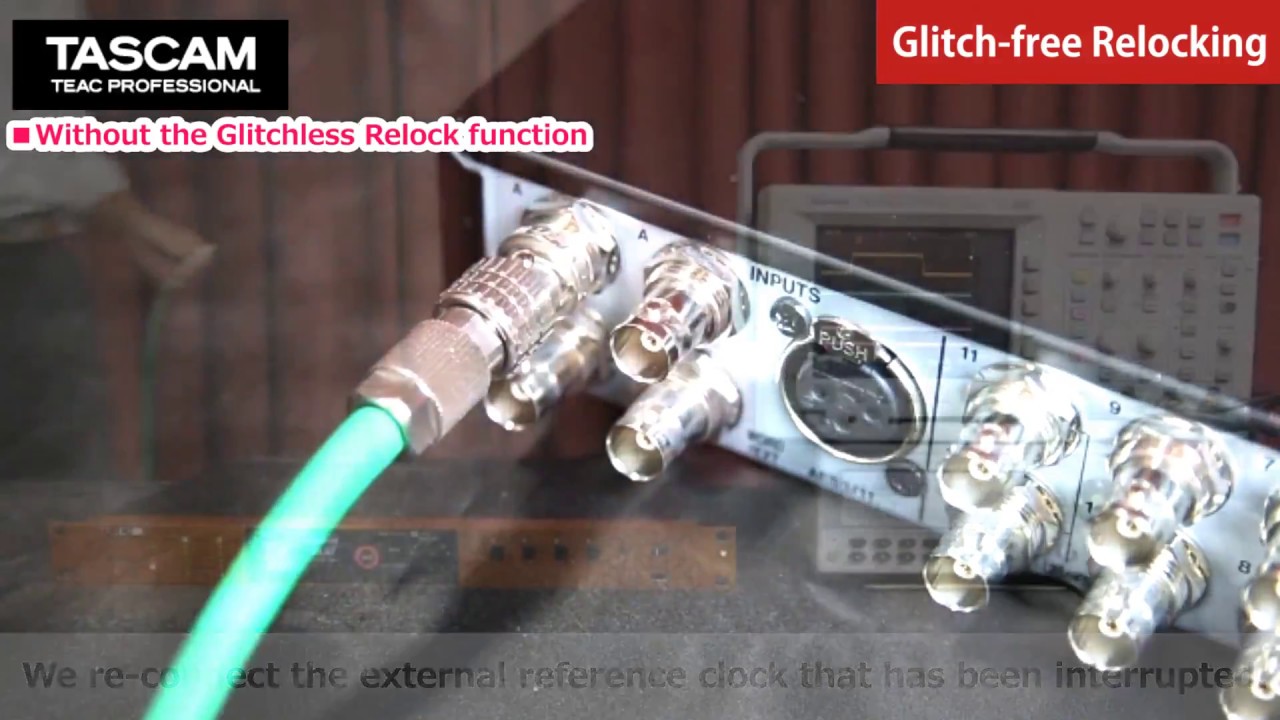 Glitch-free relocking – Tascam CG series