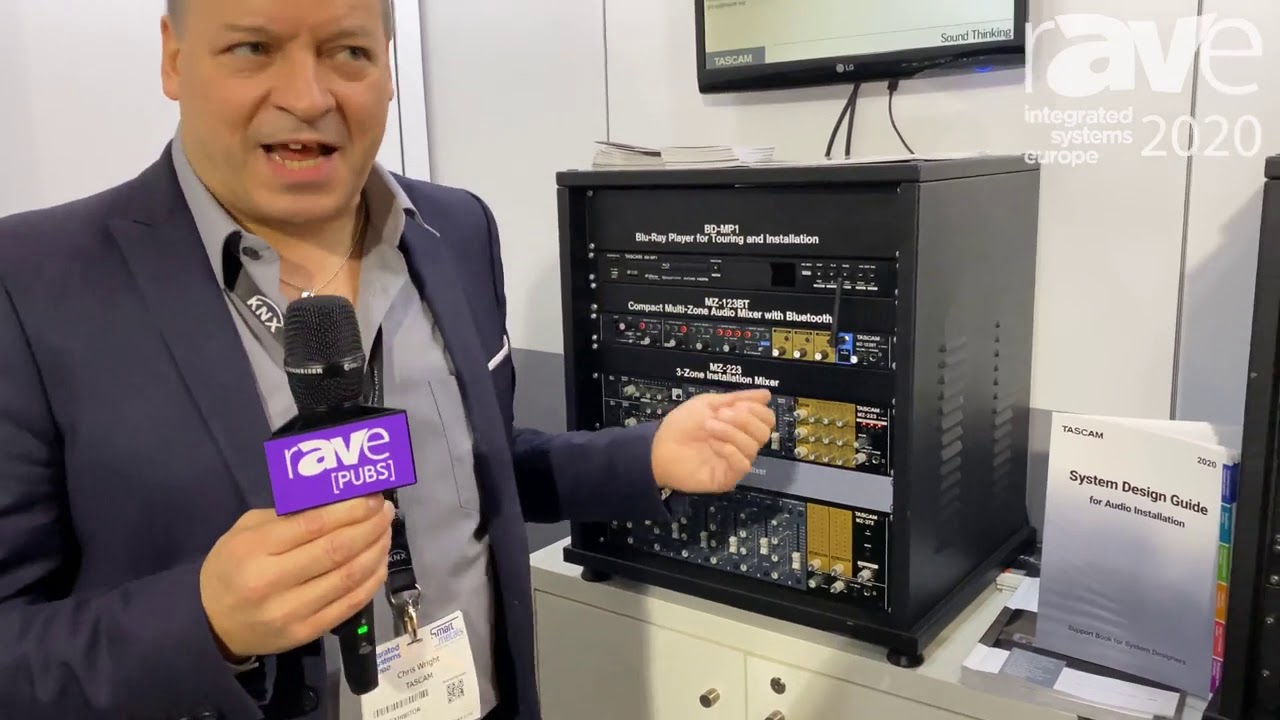 Tascam MZ-123BT rack-mount mixer explained